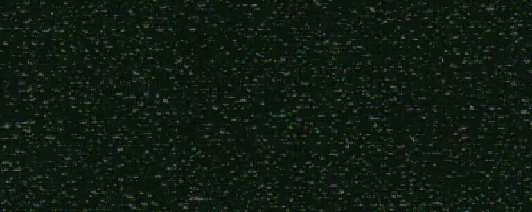 Close-up of green crinkle metal sheet with textured, reflective surface.