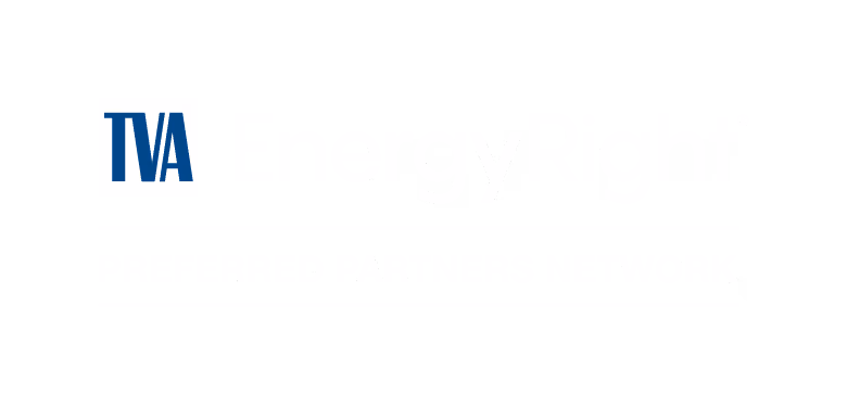 TVA EnergyRight Preferred Partners Network logo in white on black background.