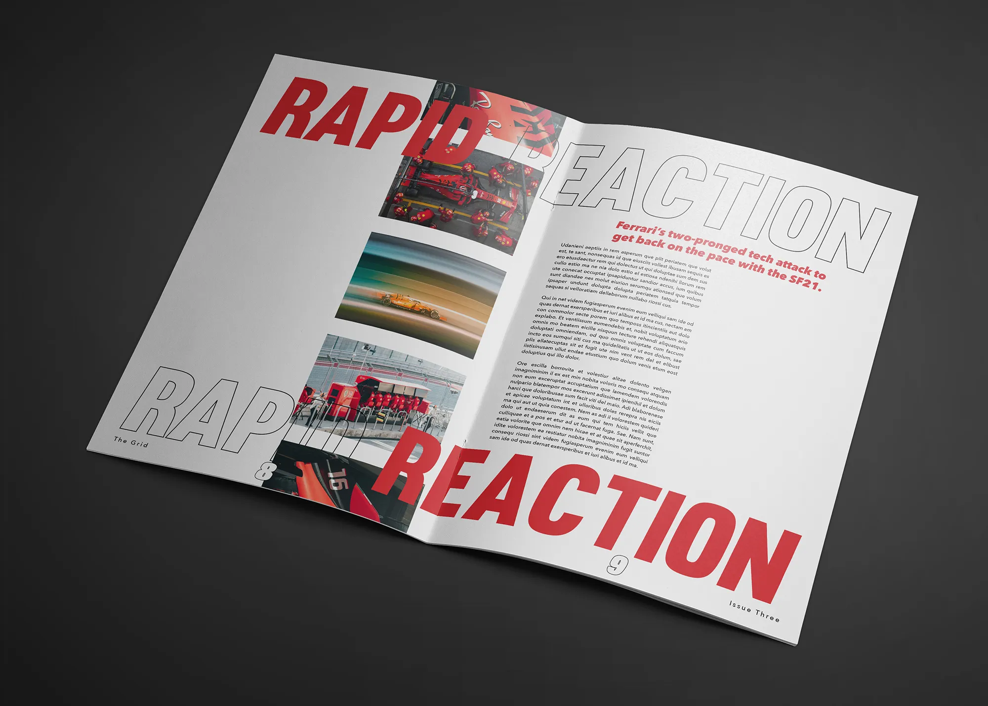 magazine ferrari spread