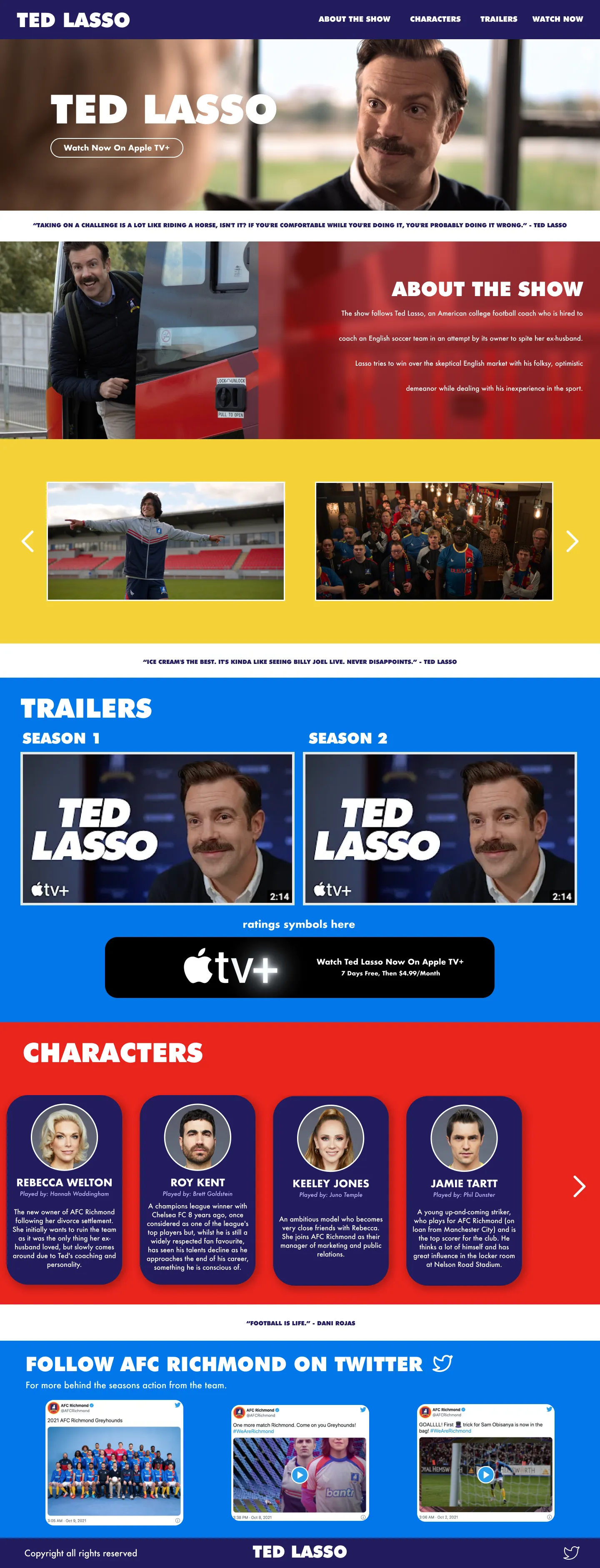 ted lasso desktop design concept