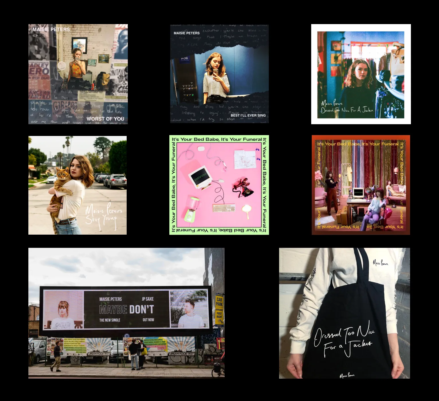 Examples of Maisie Peters Album artwork