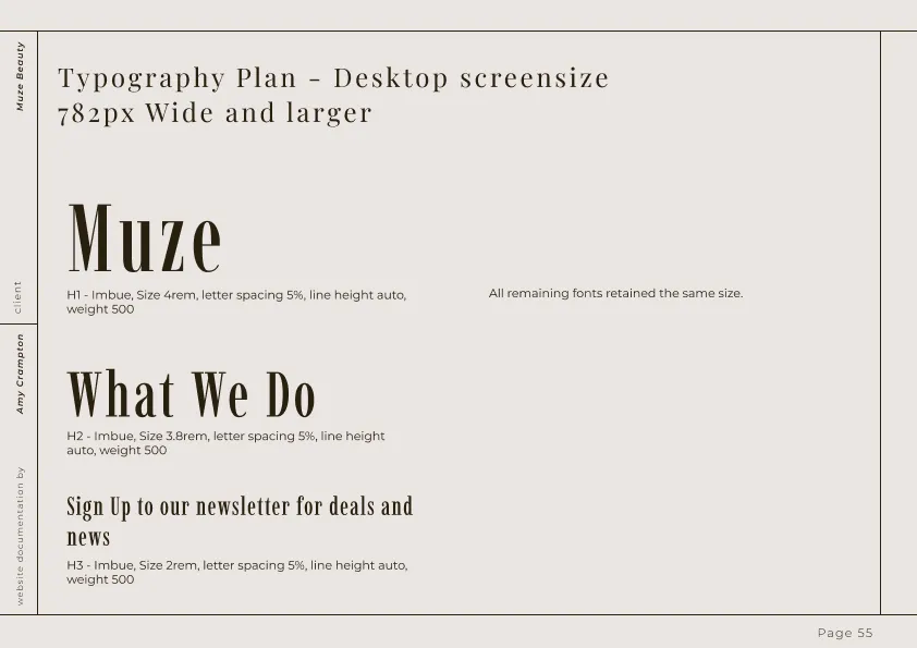 Muze Beauty Typography Plan (Desktop)