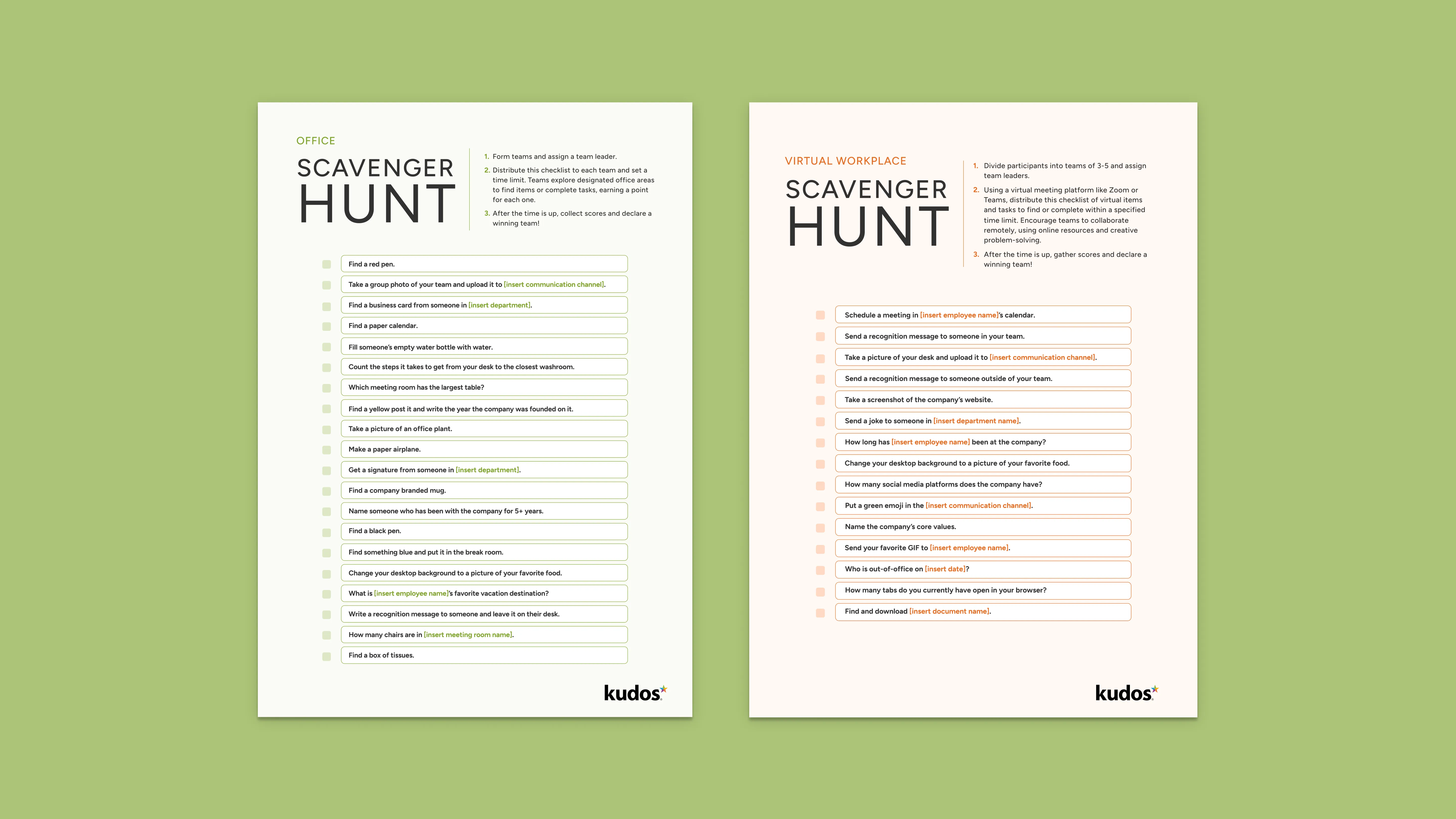 Workplace Scavenger Hunts
