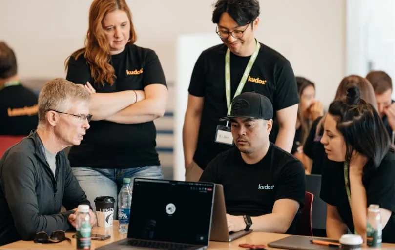 Kudos team during Launchpad event