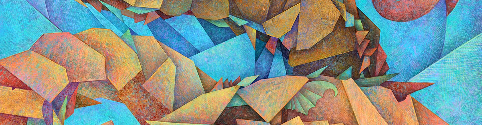 Visionary Art created by a Psy NFT Artist Philipp Kapustin in the style of Colorful 2D Illustration / Digital Drawing / Painting.