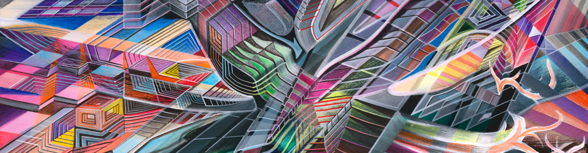 Visionary Art created by a Psy NFT Artist ArtByKoi in the style of Colorful 2D Illustration / Digital Drawing / Painting.