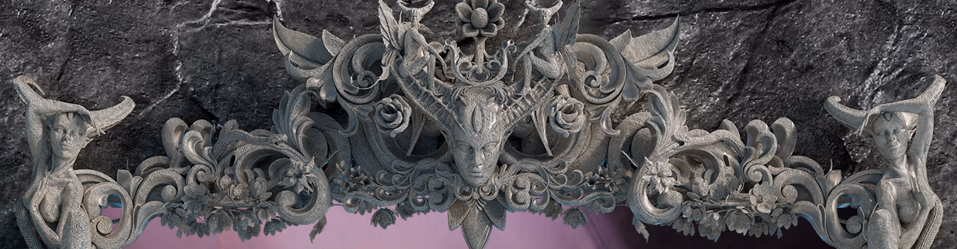 Visionary Art created by a Psy NFT Artist Outpsyd in the style of Dark Cyberpunk 3D modeling and design.