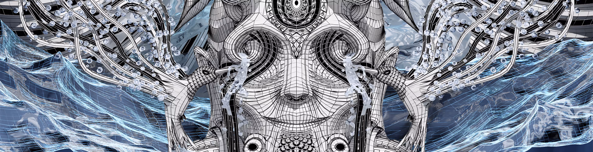 Visionary Art created by a Psy NFT Artist Hexsual in the style of Colorful 2D Illustration / Digital Drawing / Painting.