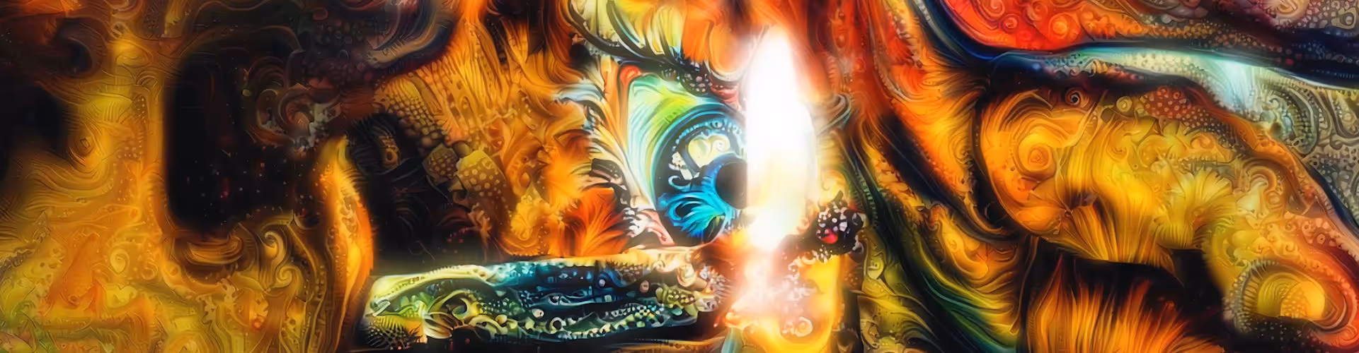Visionary Art created by a Psy NFT Artist Cosmonutty in the style of Colorful 2D / 3D Digital Mashups, Illustrations, & Animations.