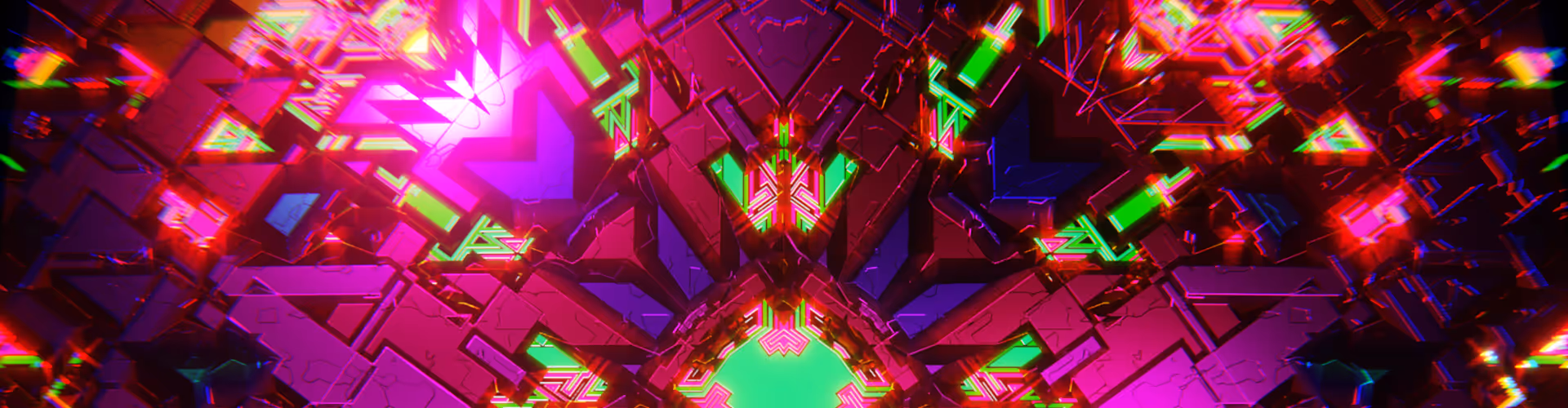 Visionary Art created by a Psy NFT Artist Hyperboros in the style of Colorful 2D / 3D Digital Renderings, Illustrations, & Animations.