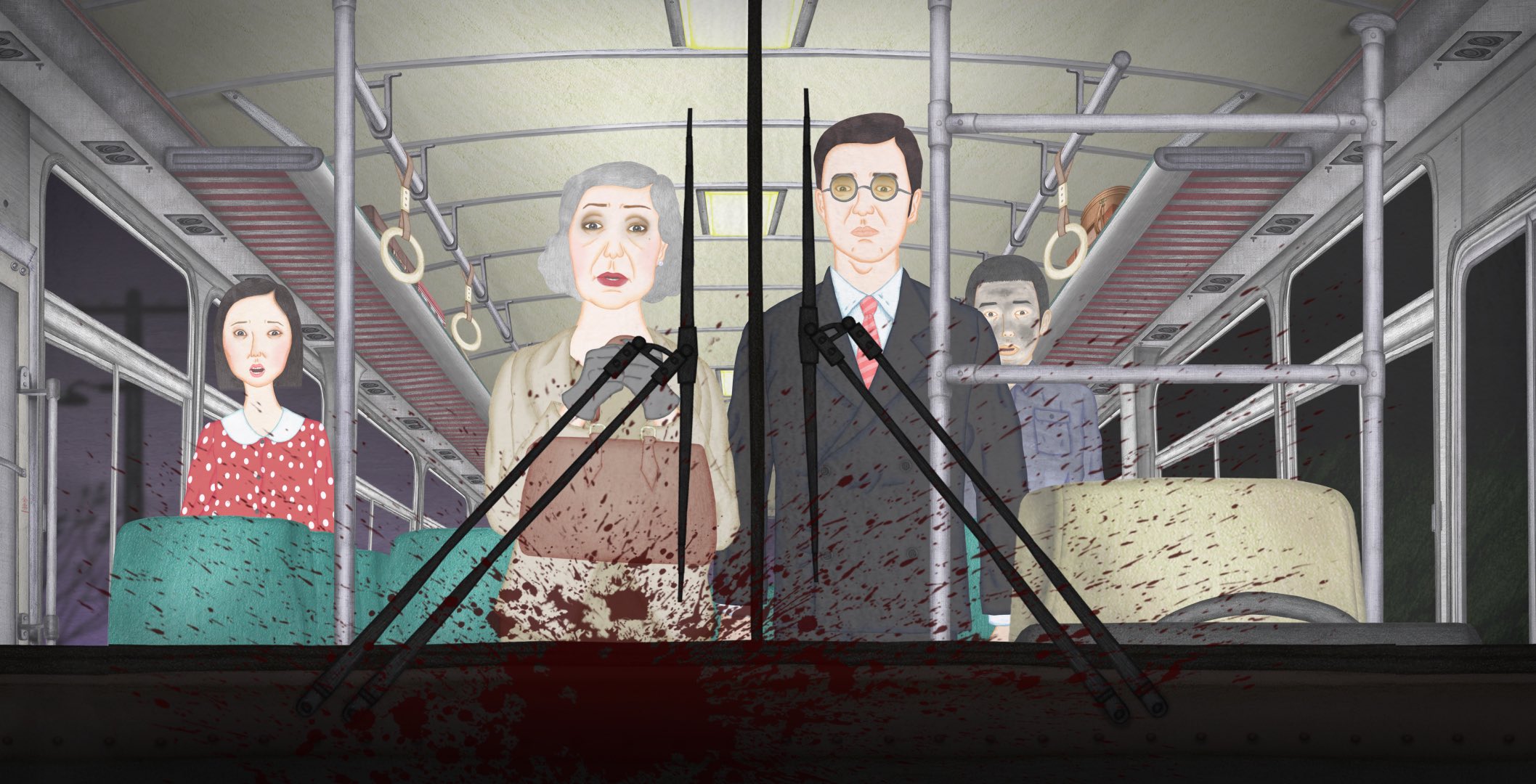 Still from Night Bus by Joe Hsieh — Sundance Animation Jury Award 2022