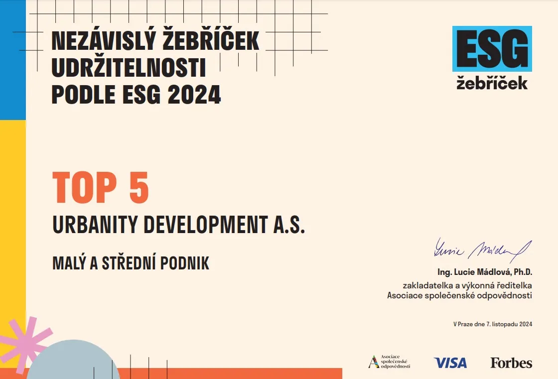 Nezávislý žebříček udržitelnosti podle ESG 2024