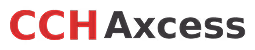CCH Axcess company logo with red and black text.