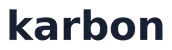 Black text logo reading 'karbon' in bold lowercase letters.