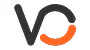 Stylized logo with the letters V and C connected, featuring a partial orange circle on C.