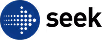 Blue circular digital matrix with glowing grid and nodes connected by lines.