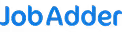Blue text logo reading 'JobAdder' on a transparent background.