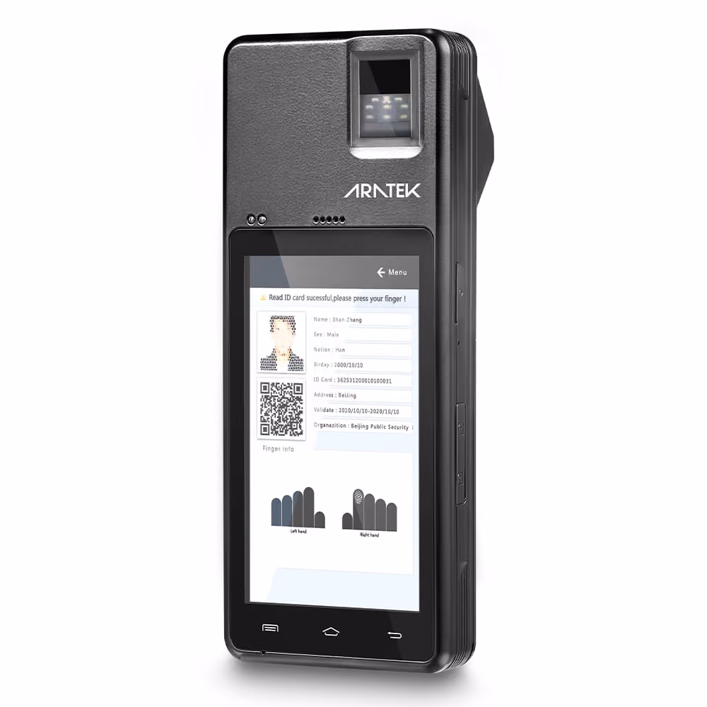 Aratek 5 inch BM5520 handheld biometric mobile ID device