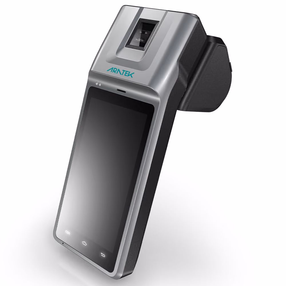 Aratek Marshall 5 inch handheld biometric mobile terminal device with FBI FAP 20 fingerprint sensor