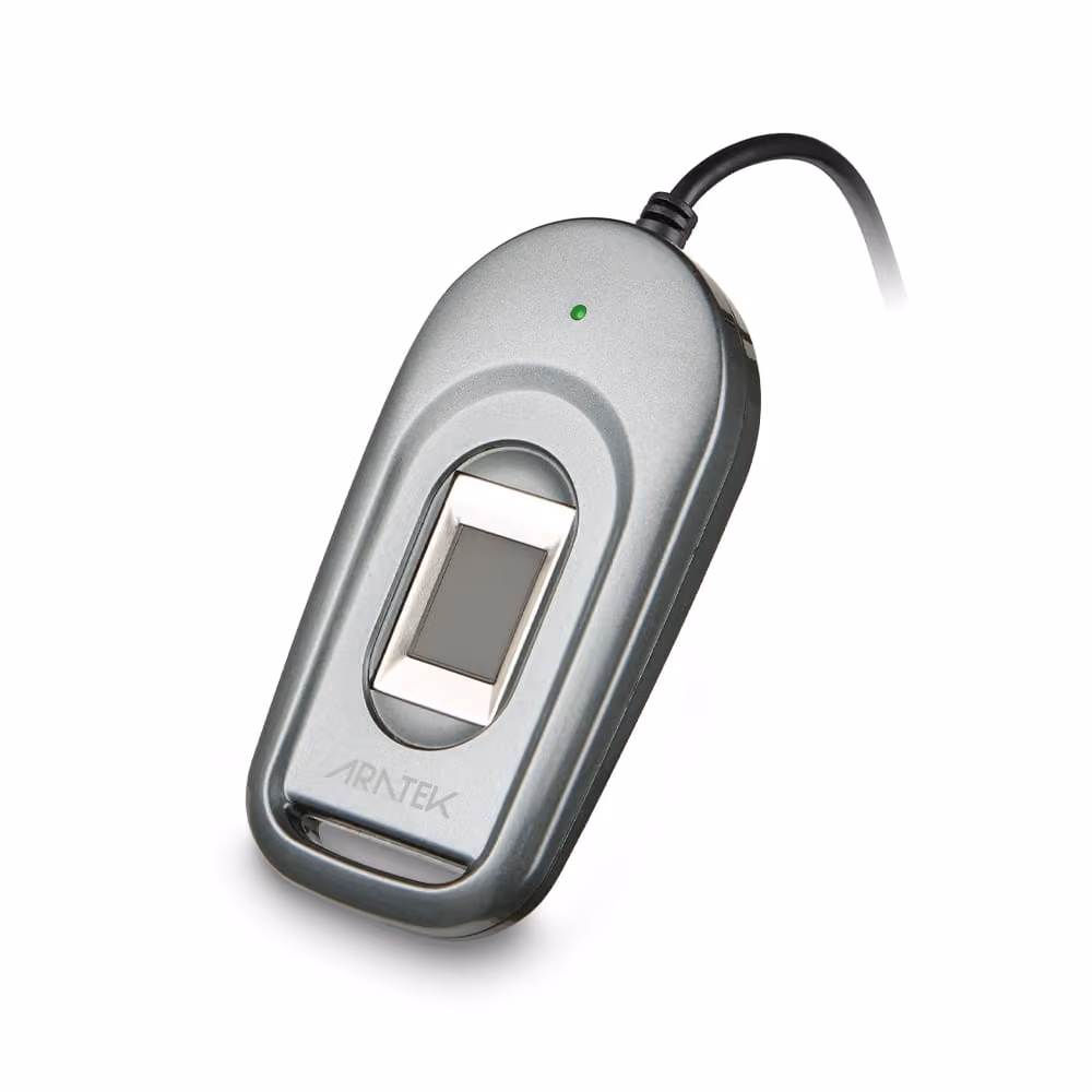 Aratek A400 capacitive fingerprint scanner with STQC and FBI PIV FAP 10 certifications