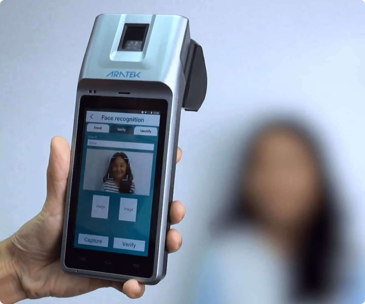 Terminal mobile biométrique