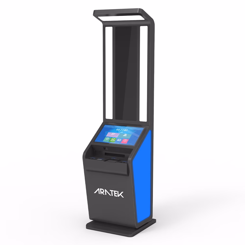 Aratek biometric self-service kiosk machine for Entry/Exit System (EES)