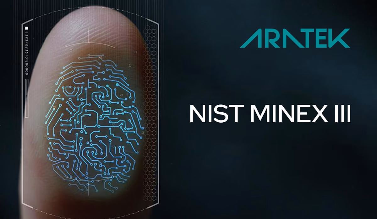 Aratek BIONE fingerprint algorithm aces NIST MINEX III test