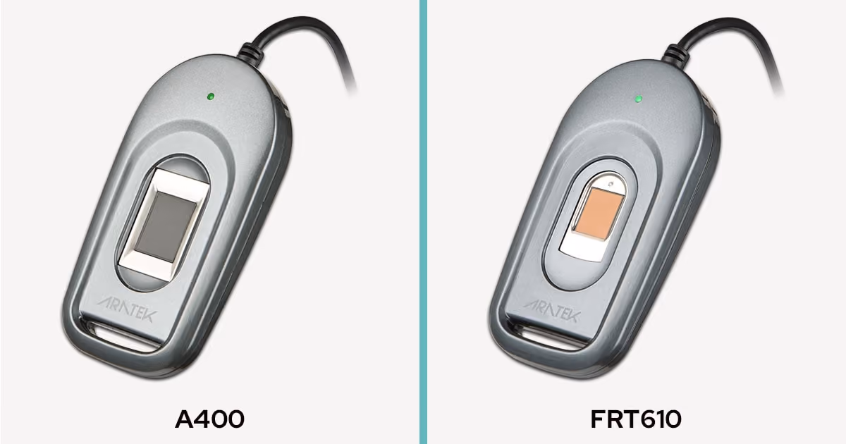 Capacitive fingerprint scanners by Aratek Biometrics