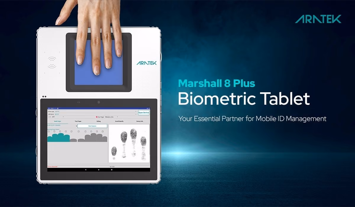 Aratek introduces the Marshall 8 Plus biometric tablet to serve the building of digital ID ecosystems