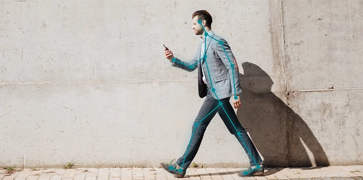Gait Recognition for a Walking Man