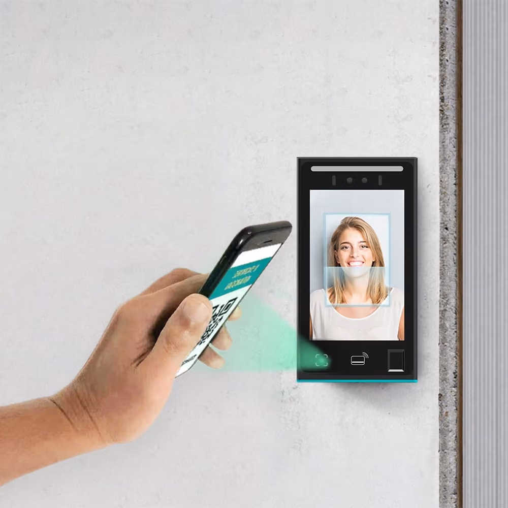 Scanning QR Code for Door Access Control with Aratek TruFace BA8300 Facial Recognition Terminal's Integrated Barcode Reader
