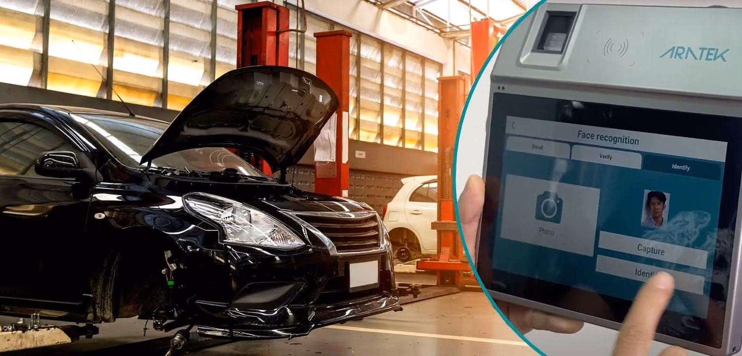 Mejora de las operaciones de reparación de automóviles con biometría móvil