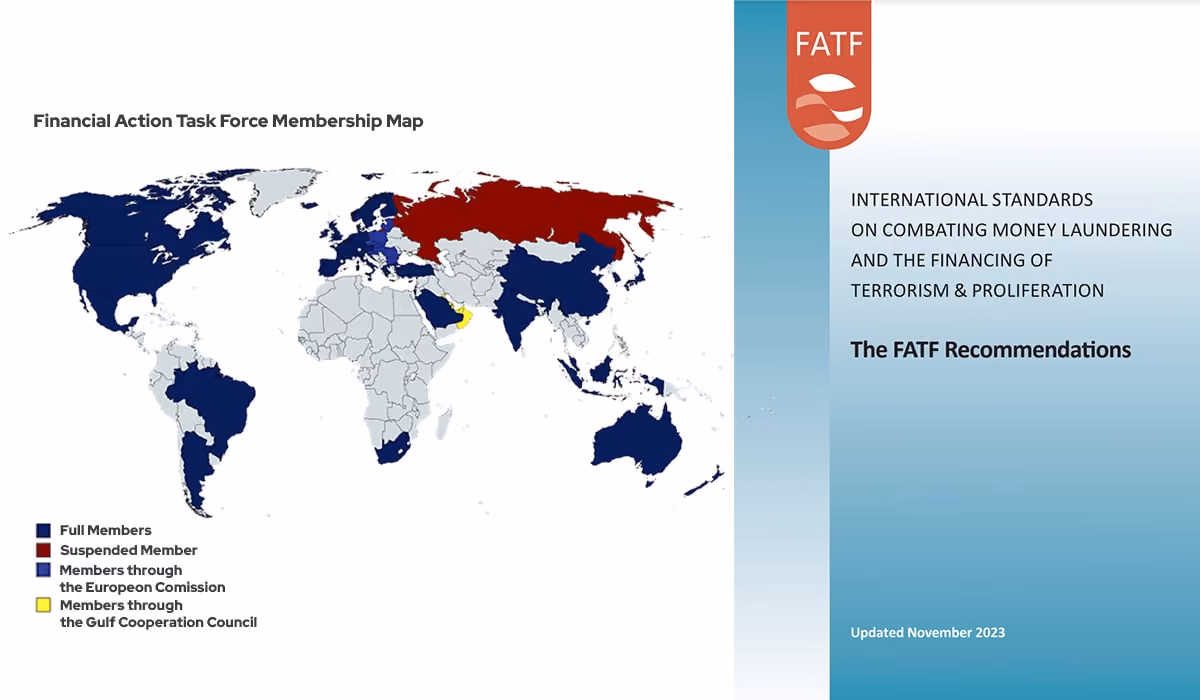 The Financial Action Task Force (FATF)'s AML framework and Membership Map