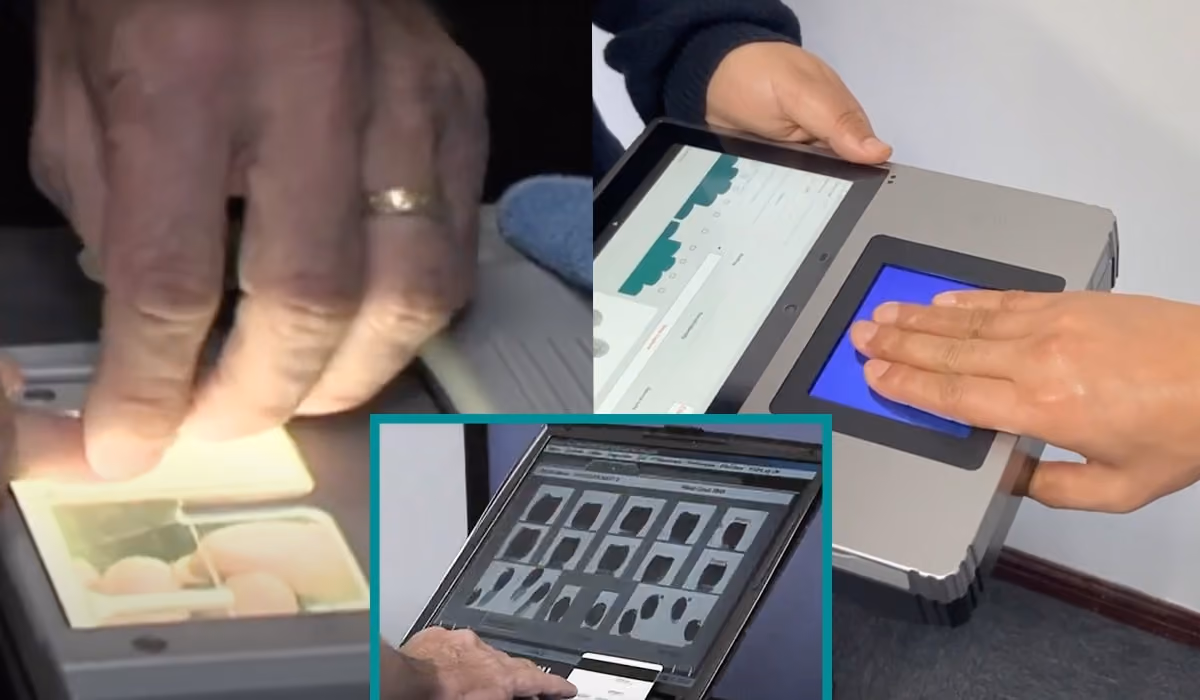 Scenes from fingerprint background checks