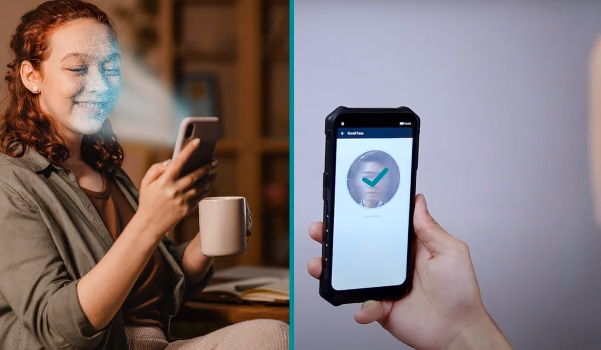 Examples of Using Facial Recognition To Unlock Mobile Phones
