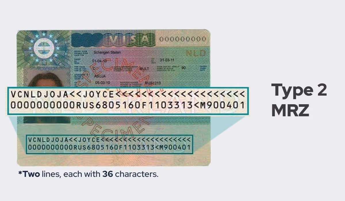 Type 2 MRZ (TD2 Travel Documents)