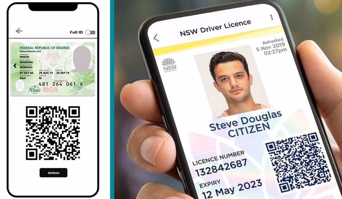 Examples of digital credentials include Nigeria Mobile Digital ID and Electronic Driver's Licenses (eDL).