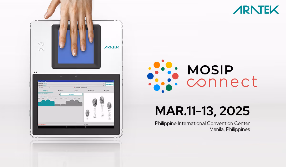Aratek presentará soluciones biométricas compatibles con MOSIP en MOSIP Connect 2025