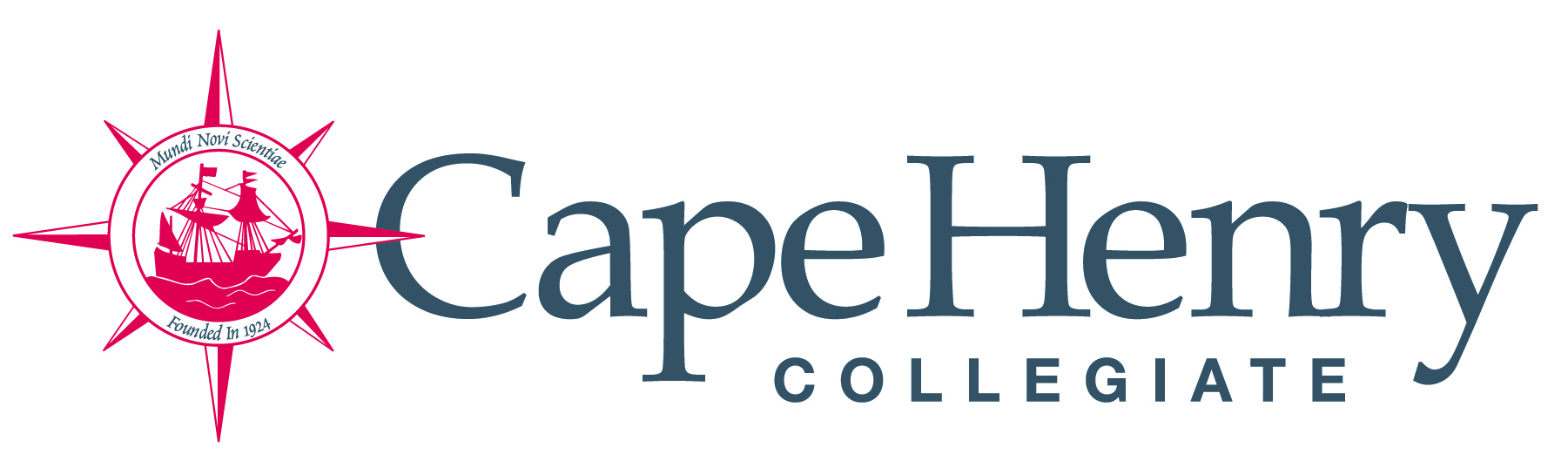 Cape Henry Collegiate logo with sailing ship and compass rose