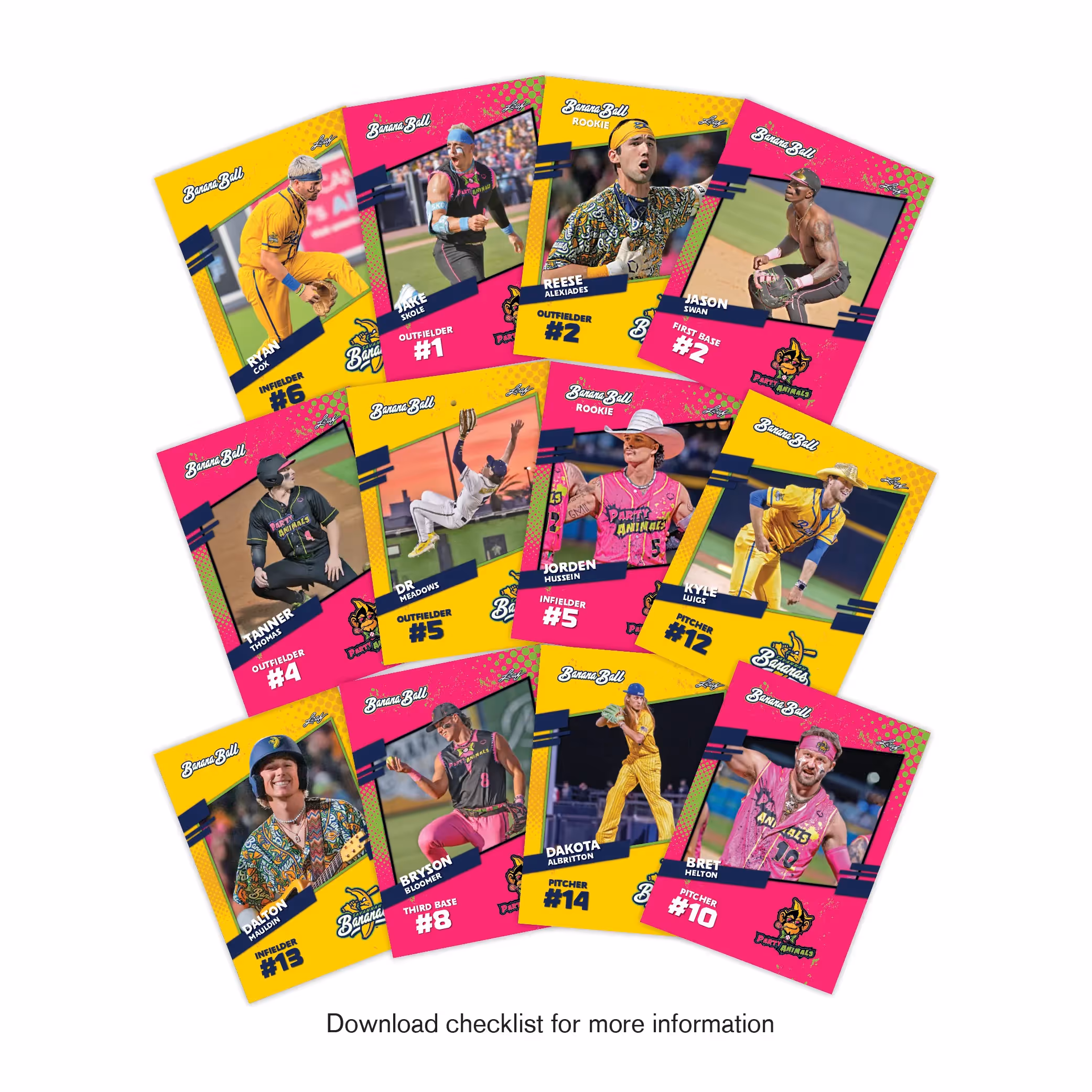 2024 Leaf Savannah Bananas / Party Animals Base Set