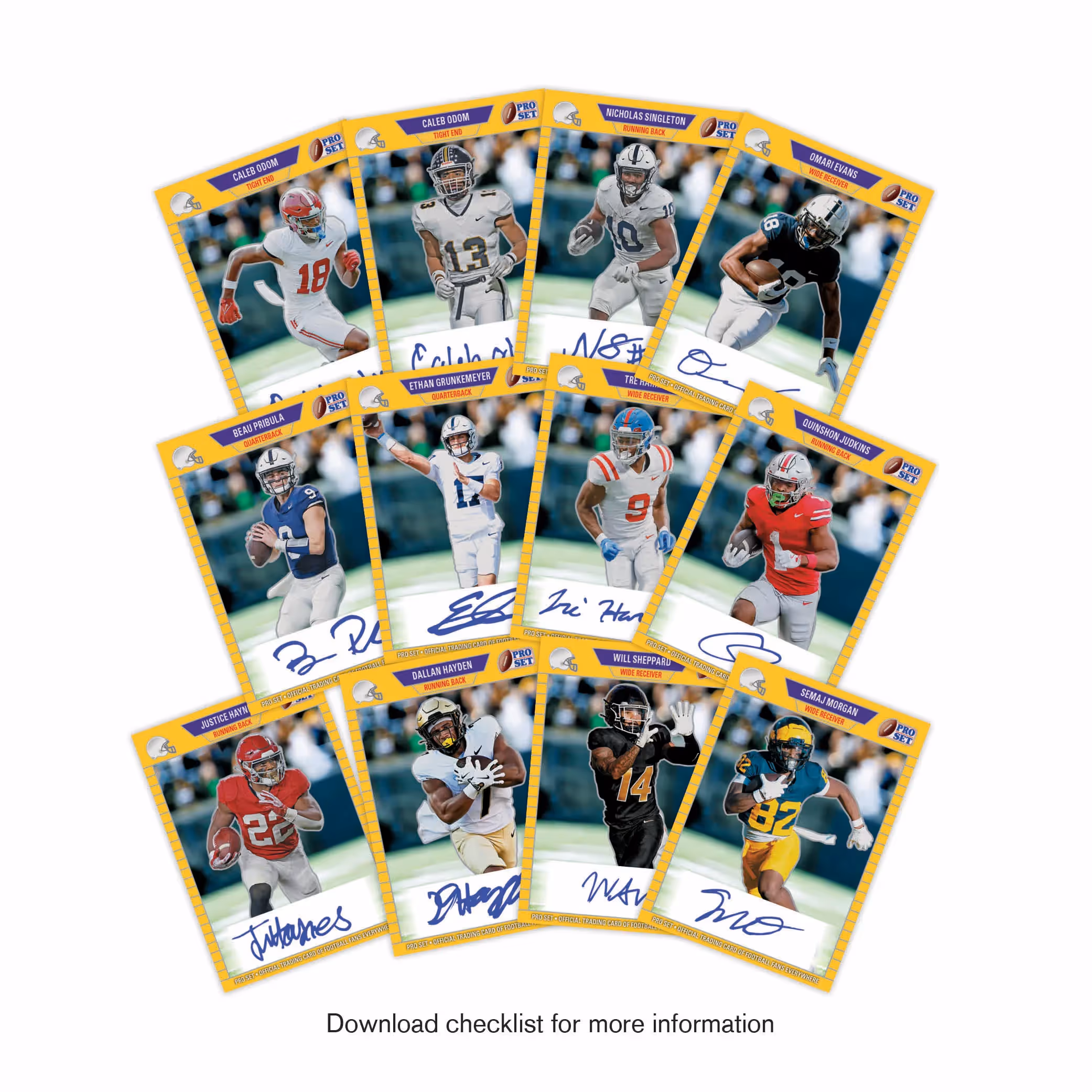2024 Pro Set Metal Football Team Sets