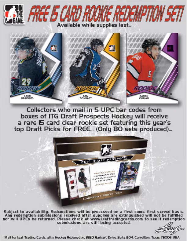 2014 In The Game Draft Prospects Hockey