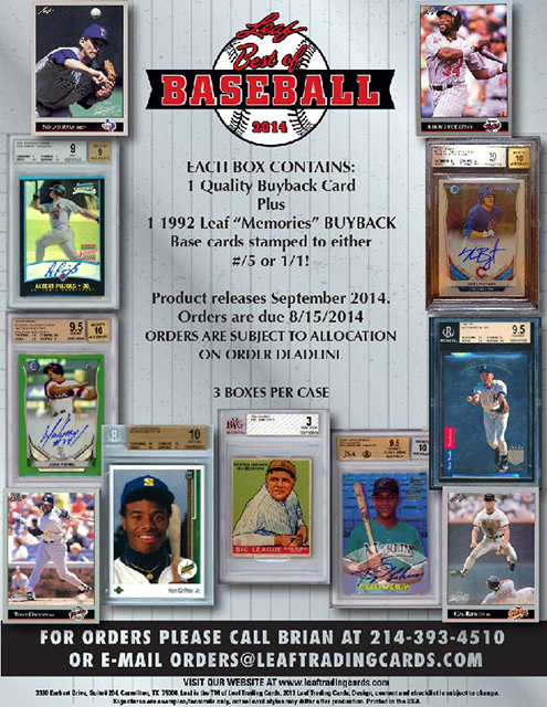 2014 Leaf Best Of Baseball