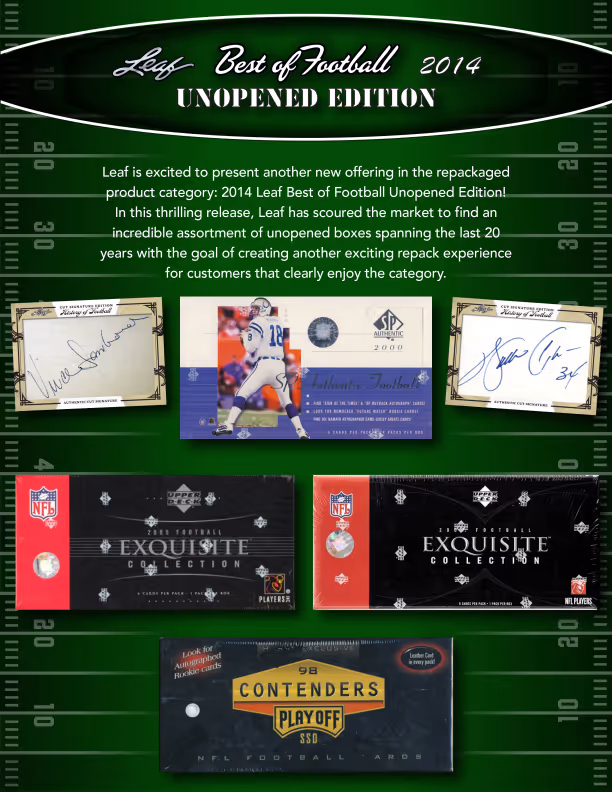 2014 Leaf Best of Football: Unopened Edition