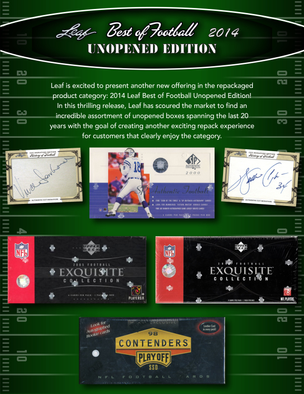 2014 Leaf Best of Football: Unopened Edition