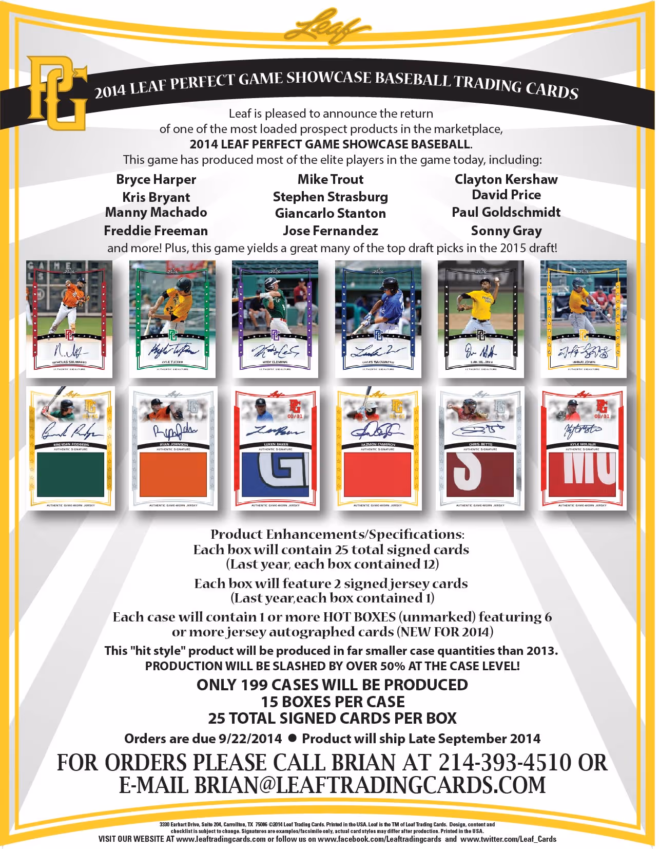 2014 Leaf Perfect Game National