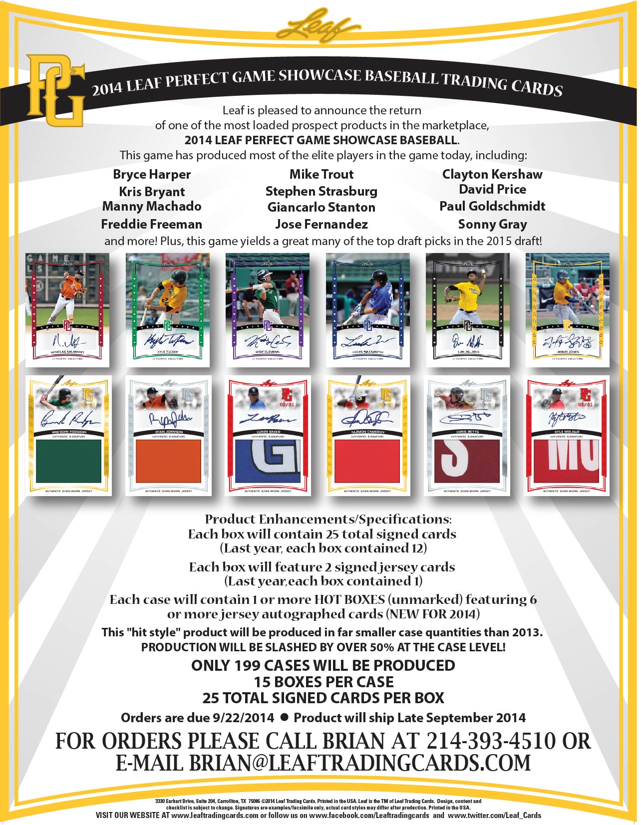 2014 Leaf Perfect Game National