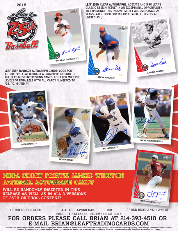 2015 Leaf 25th Baseball