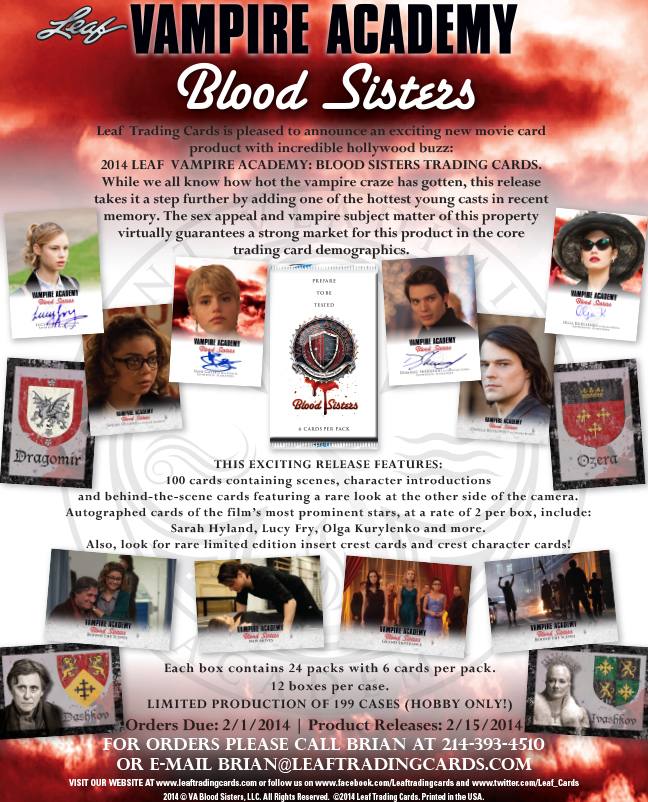 2014 Leaf Vampire Academy: Blood Sisters