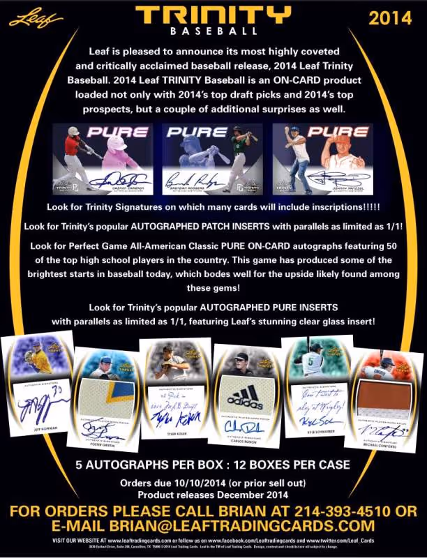 2014 Leaf Trinity Baseball